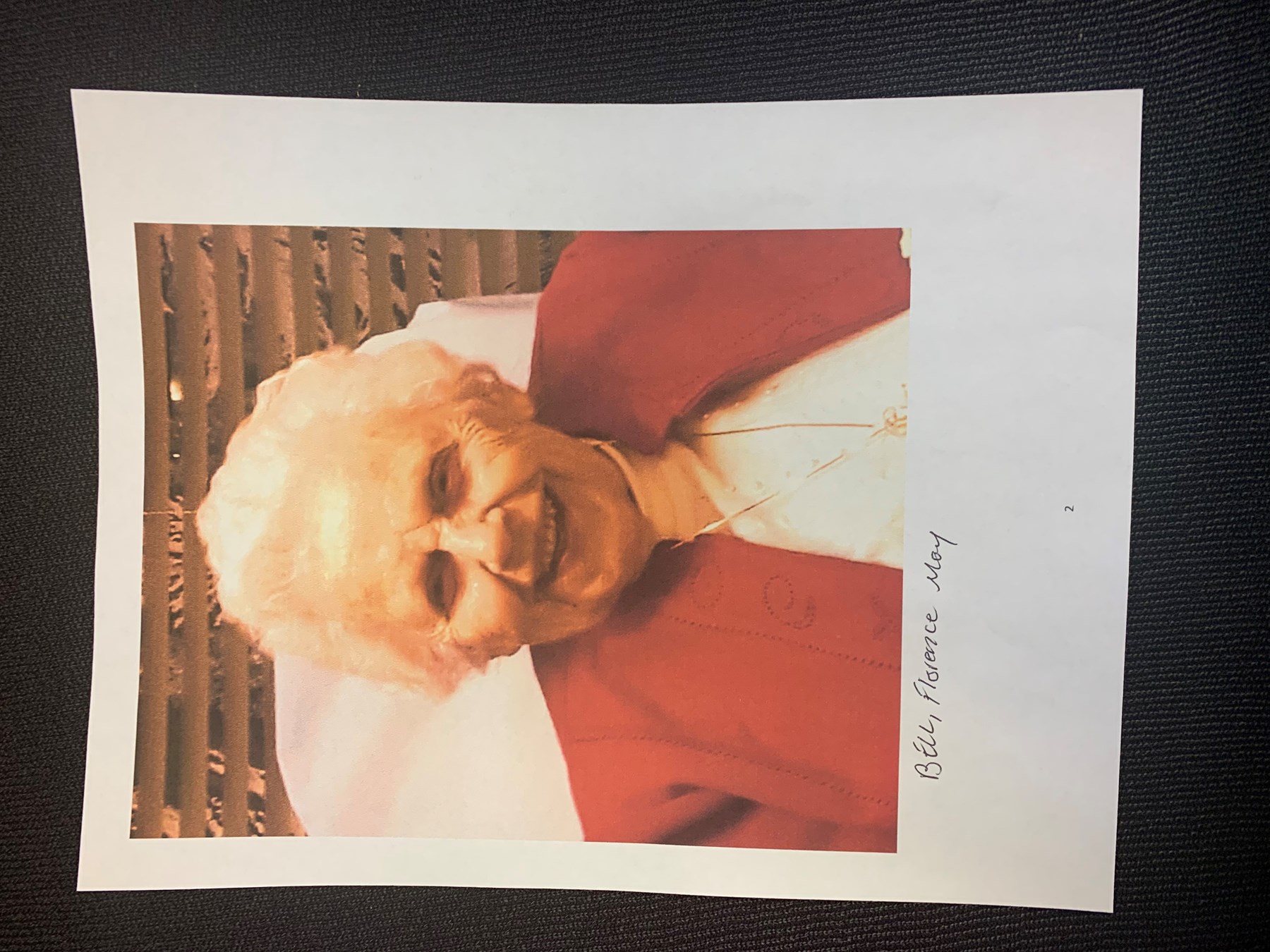 Avis de décès de Florence M Bell