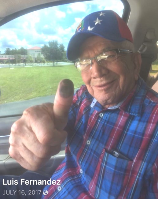 Avis de décès de Juan L. Fernandez Alvarado