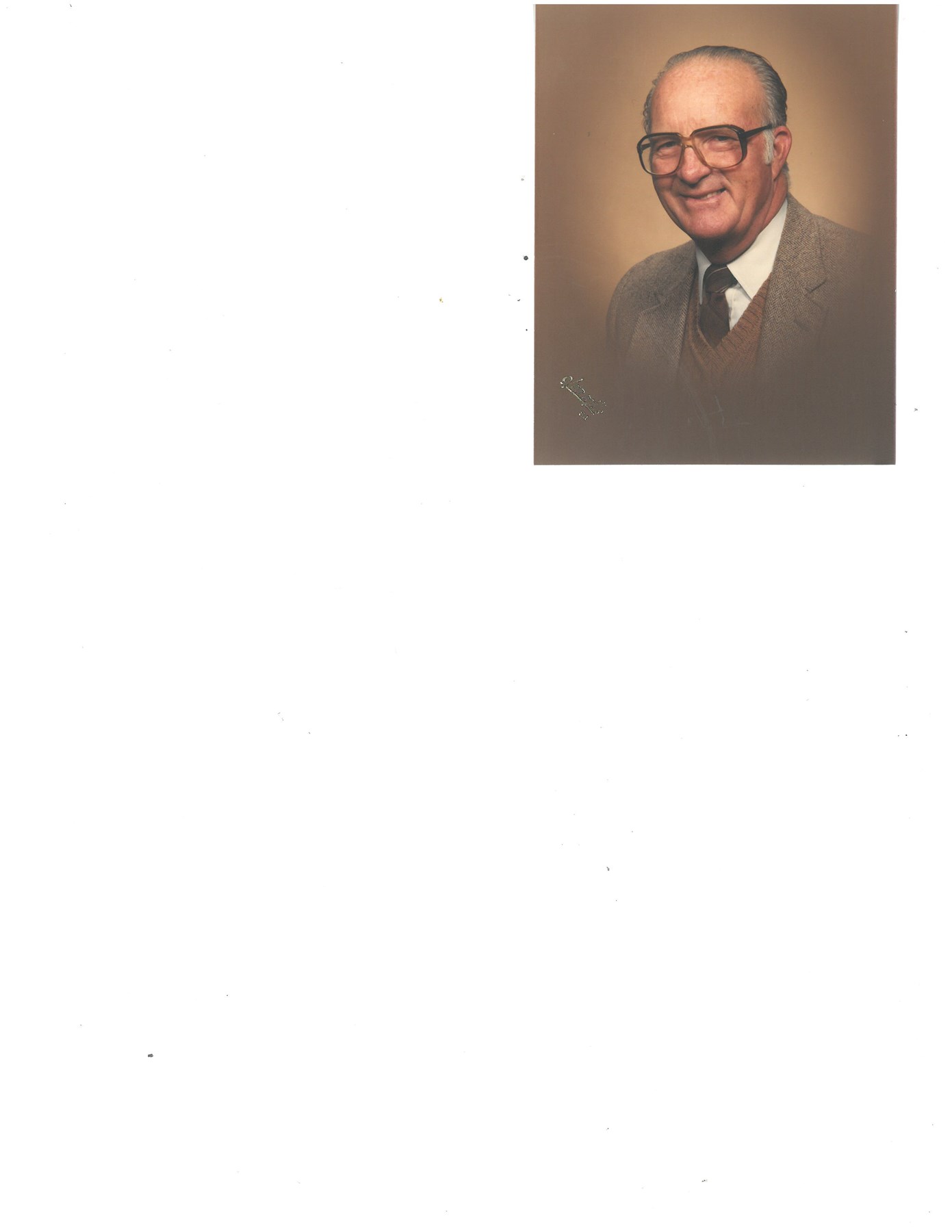 Obituary of Walter Elmer Elmer Snoen