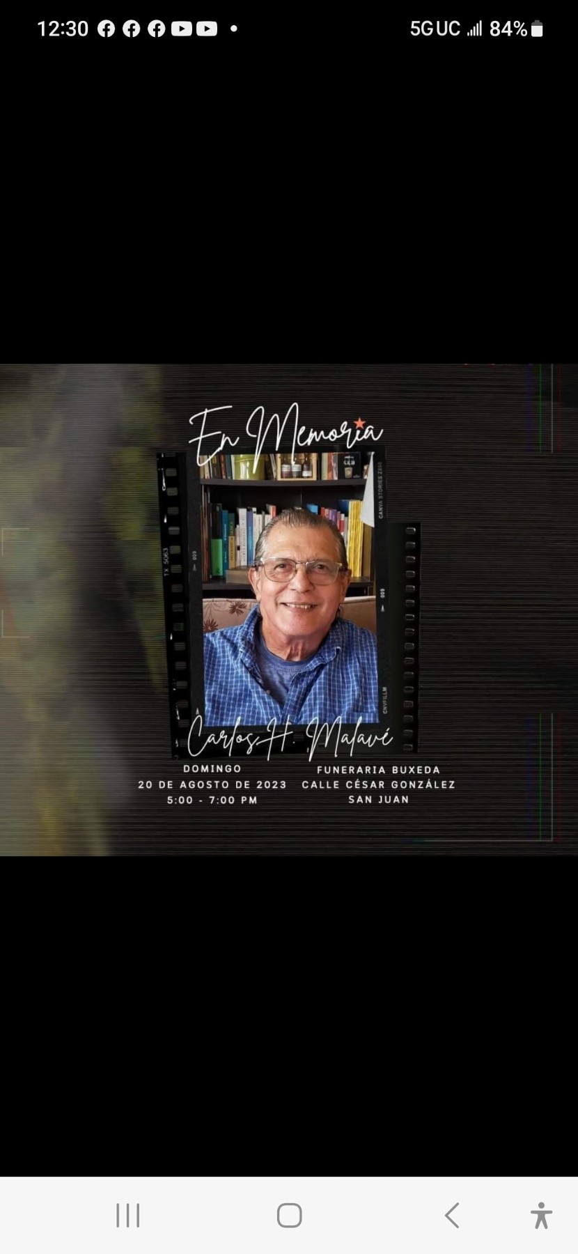 Obituary of Carlos Humberto Malavé Sánchez