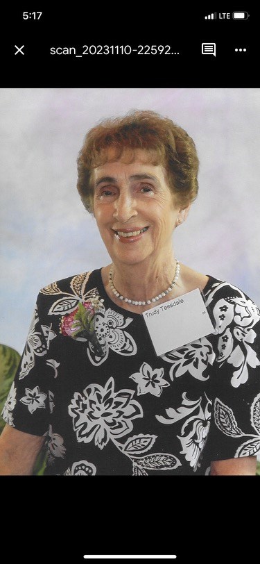 Obituary of Gertrude "Trudy" Teesdale