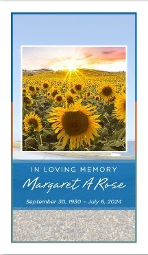 Obituary of Margaret A Rose
