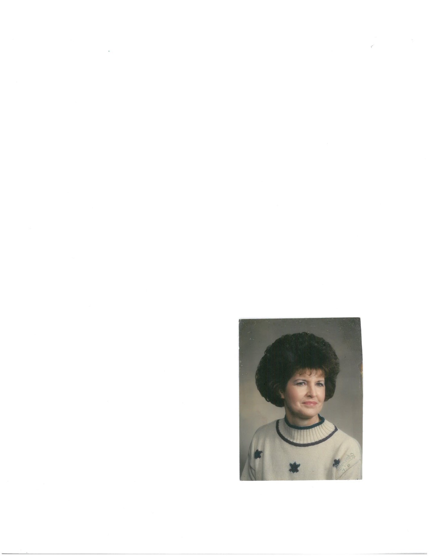 Obituary of Betty Lou Andrews