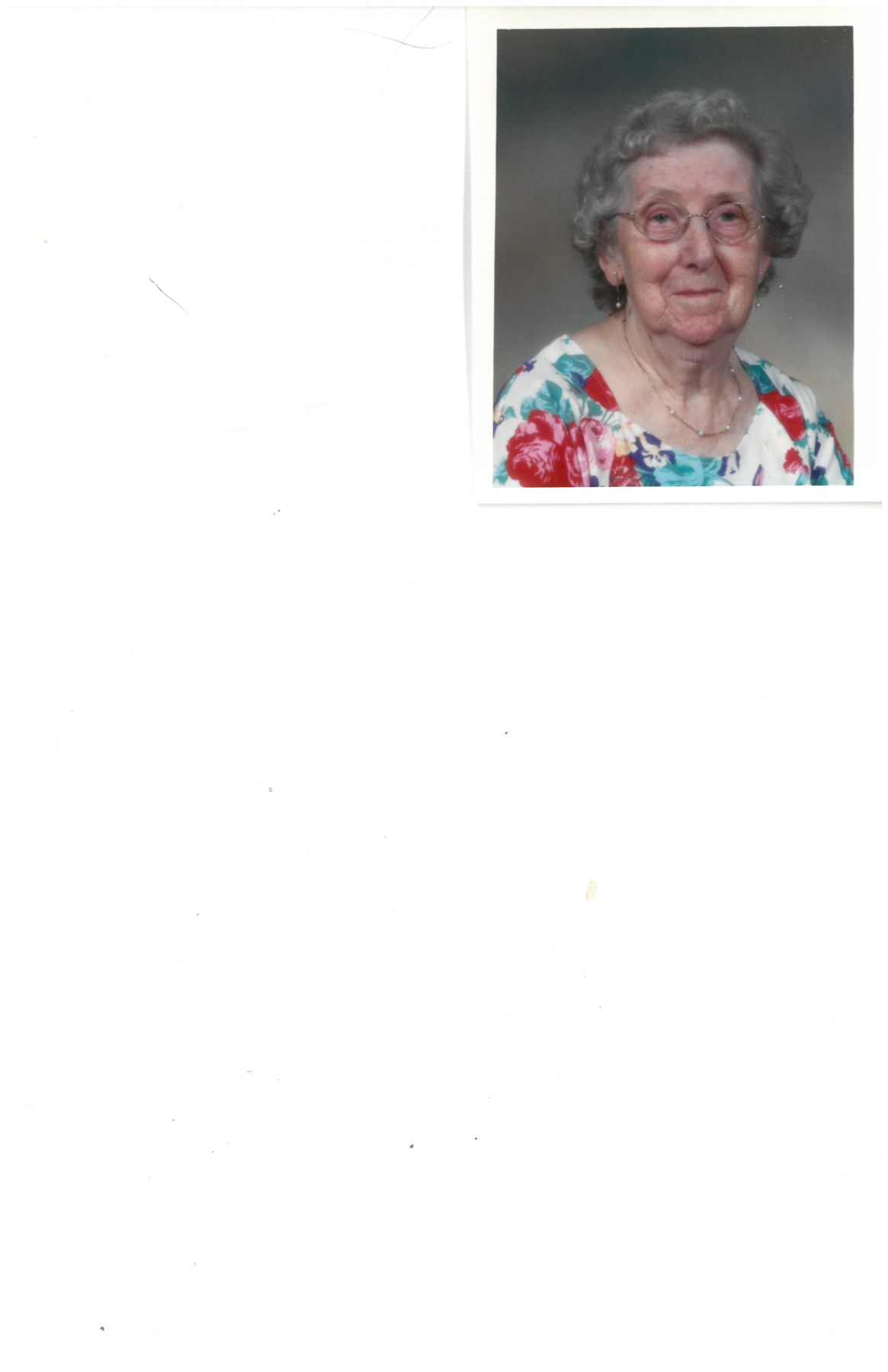 Obituary of Helen Mary Reynolds