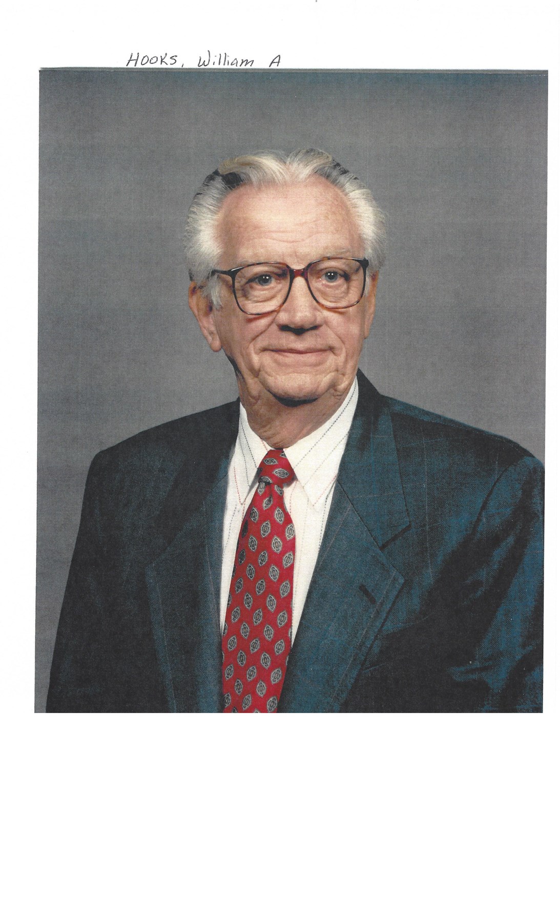 Obituary of William A Hooks