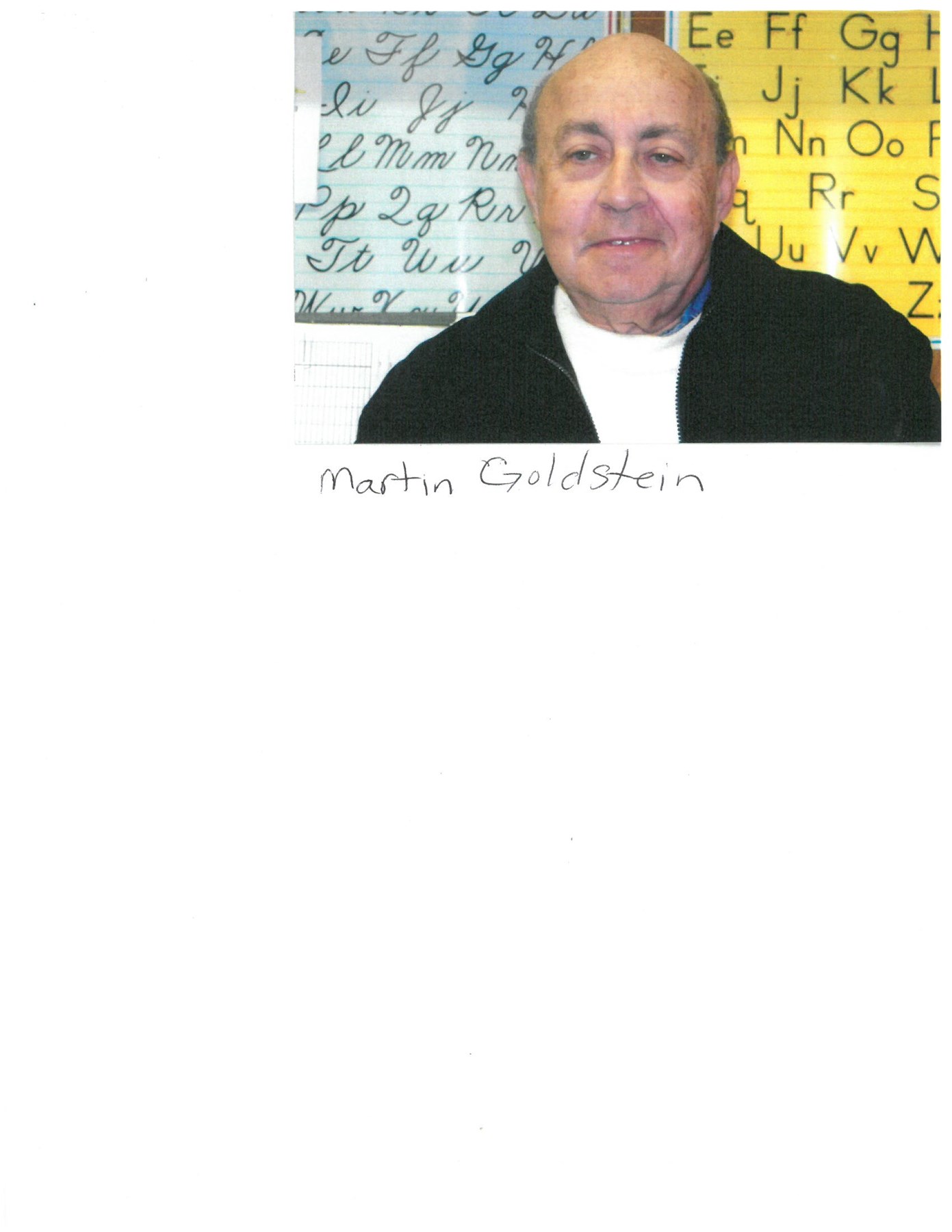 Obituary of Martin Goldstein