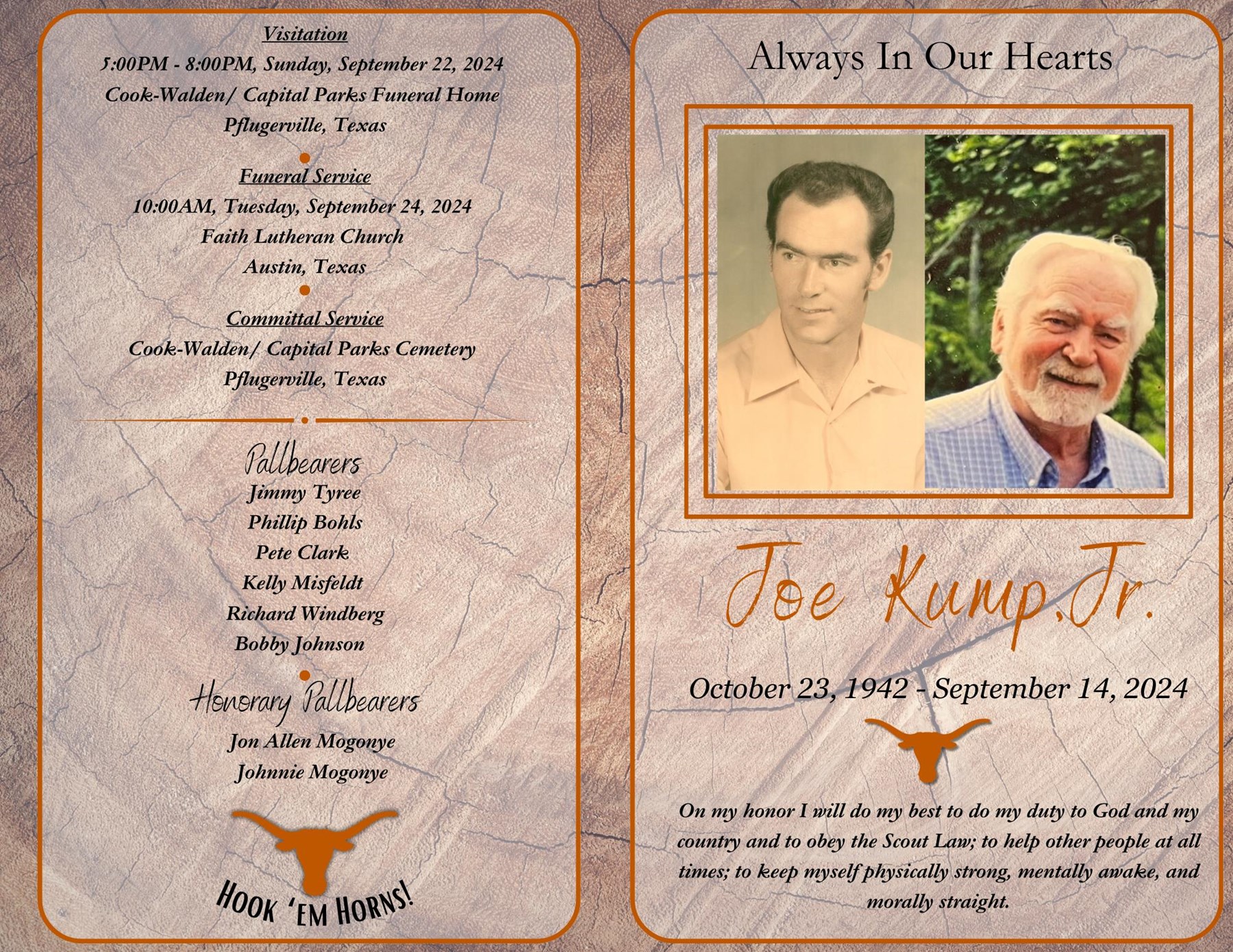 Obituary of Joseph Kump Jr.