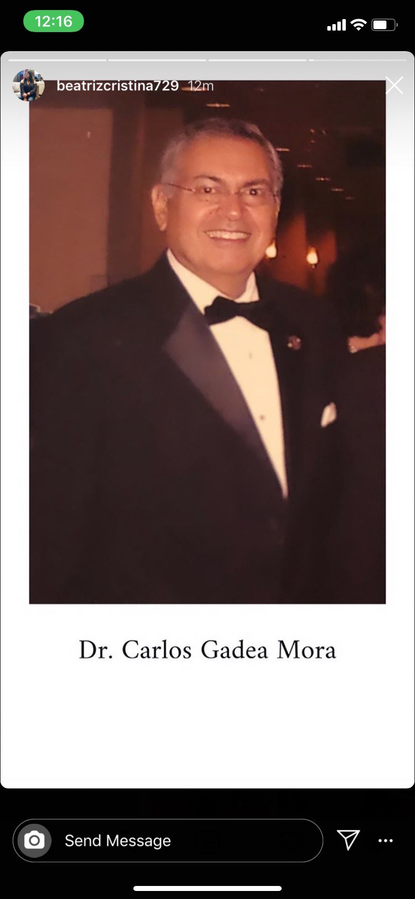 Obituario de Dr. Carlos Ramón Gadea Mora