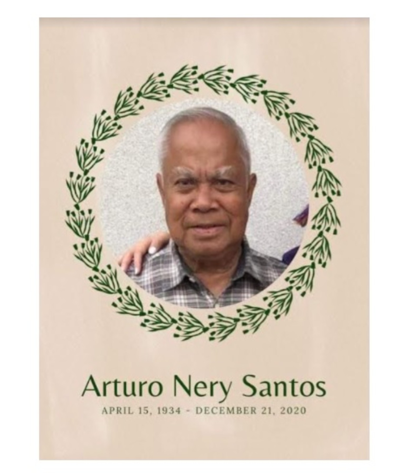 Obituary of Arturo Nery Santos