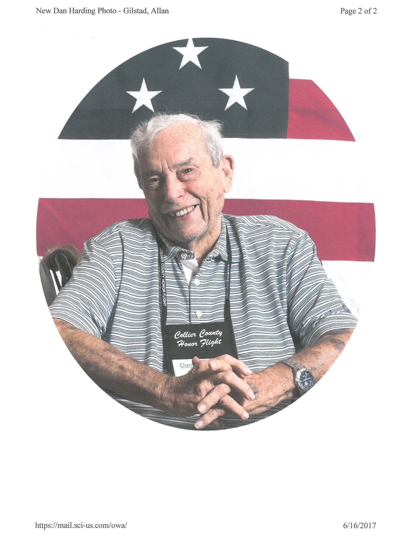 Obituary of Daniel Ross Harding