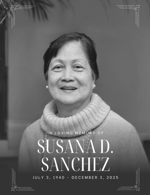 Obituary of Susana Dajao Sanchez
