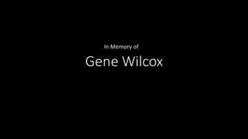Obituary of Gene Wilcox