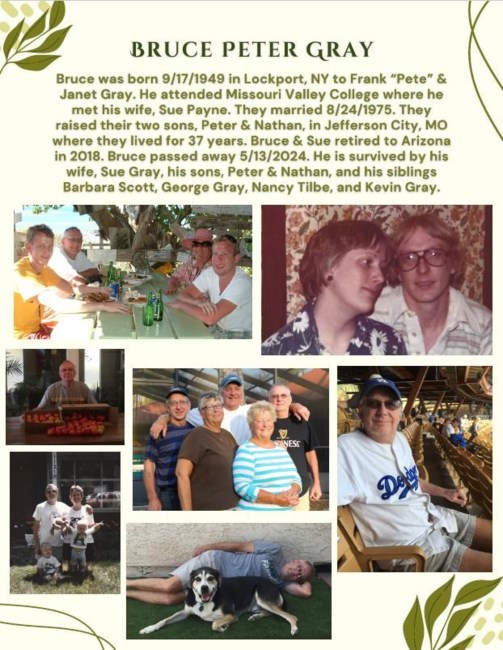 Obituary of Bruce Peter Gray