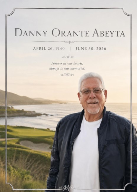 Obituary of Danny "Wedo" Orante Abeyta
