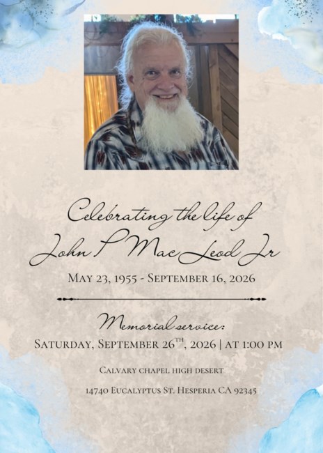 Obituary of John Peter MacLeod