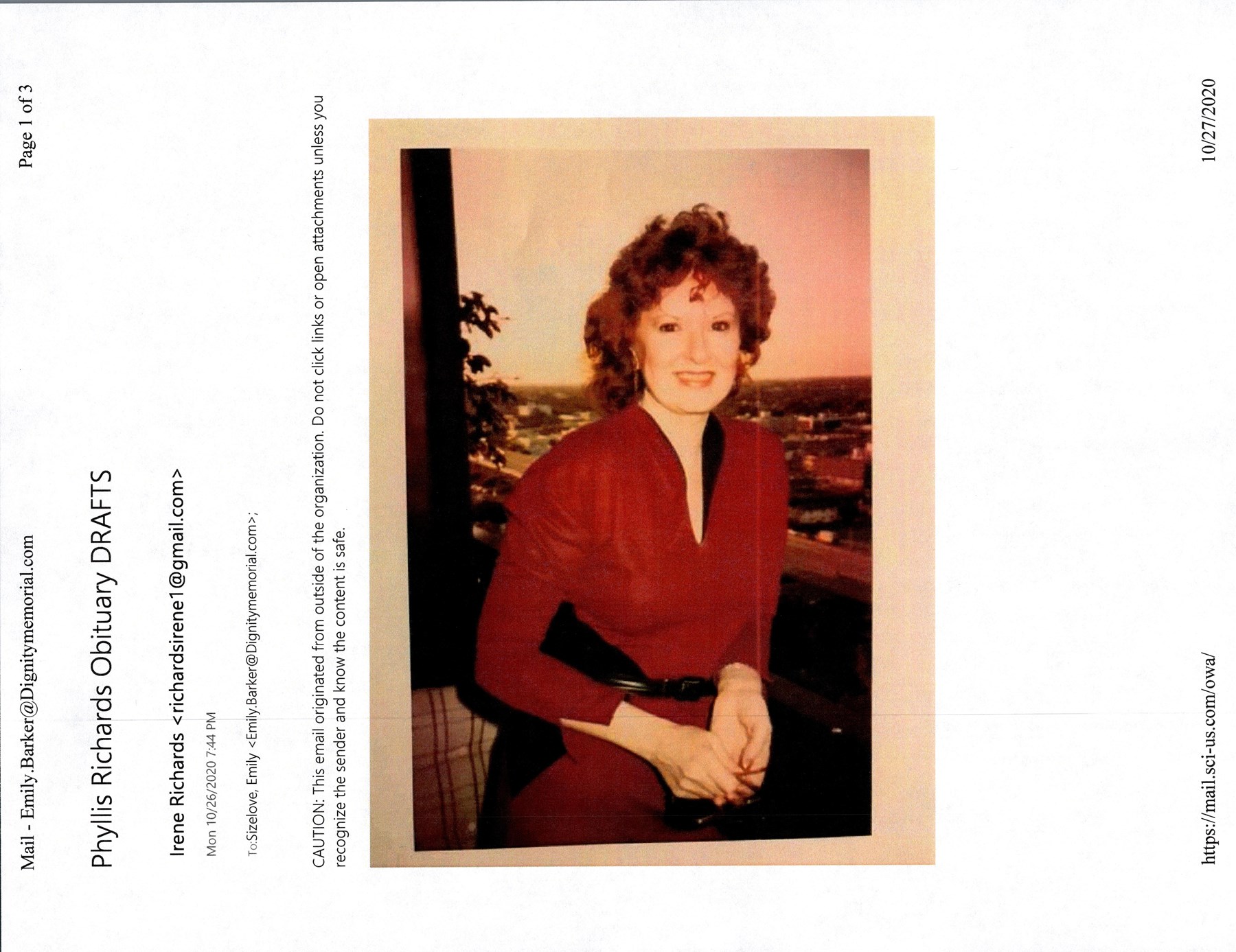 Obituary of Phyllis "Pat" Richards