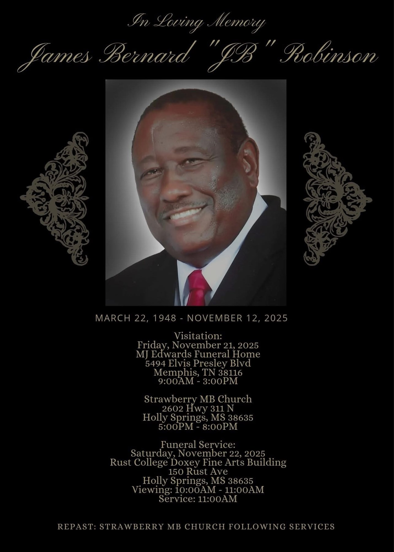 Obituary of James  "JB" Robinson