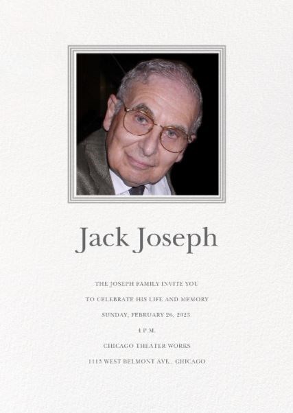 Obituario de Jack Joseph