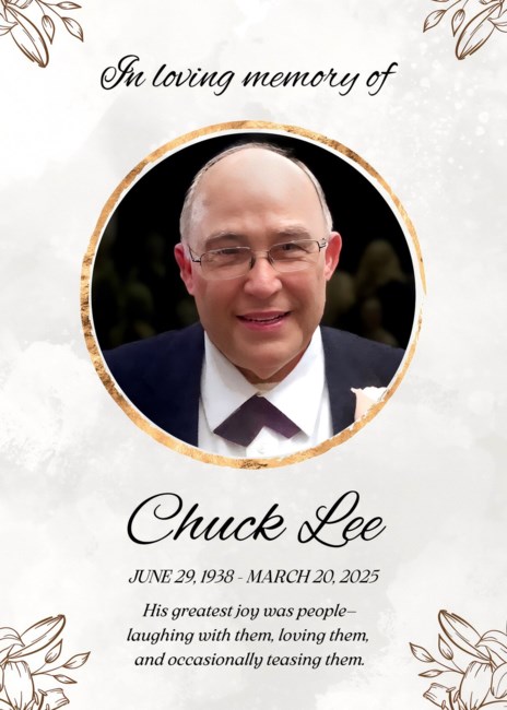 Obituary of Charles "Chuck" Milton Lee