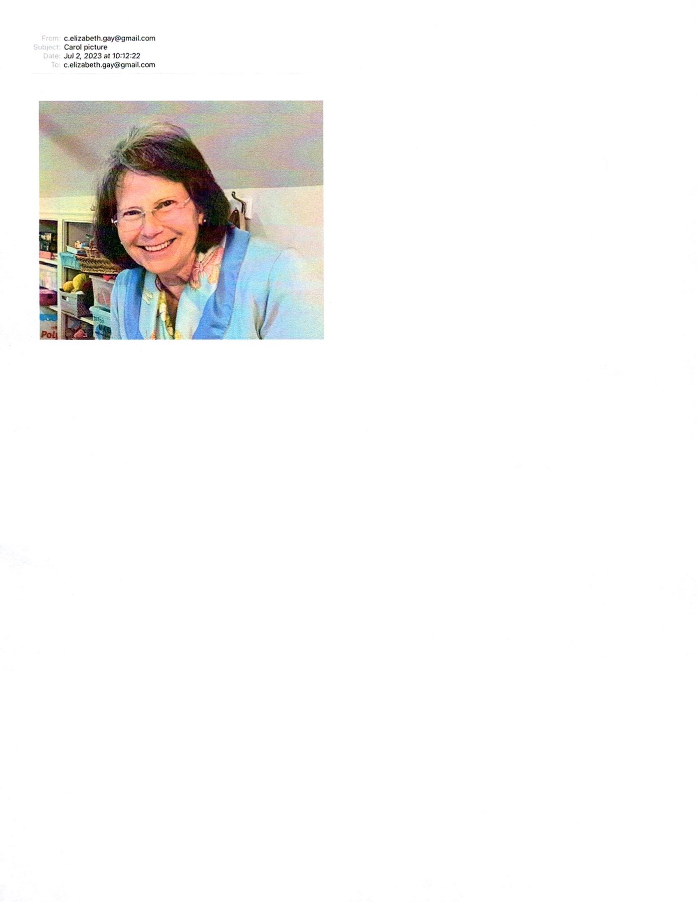 Obituary of Carol Lowder Gay