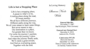 Obituary of Shawna Nicole Welch