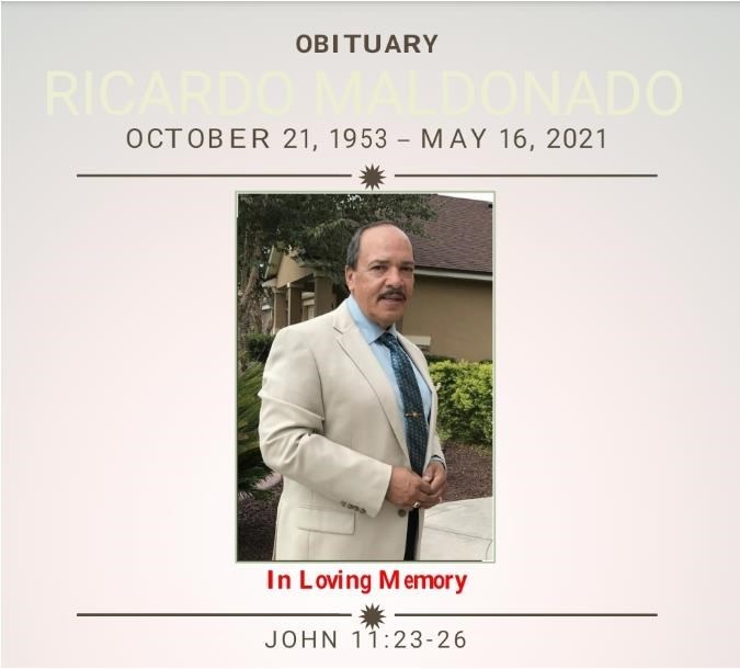 Obituario de Ricardo Maldonado