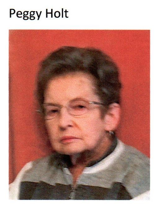 Avis de décès de Peggy Joyce Gregg Holt