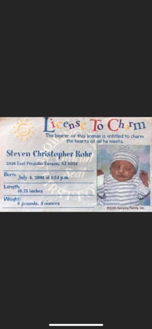 Obituario de Steven Christopher Rohr