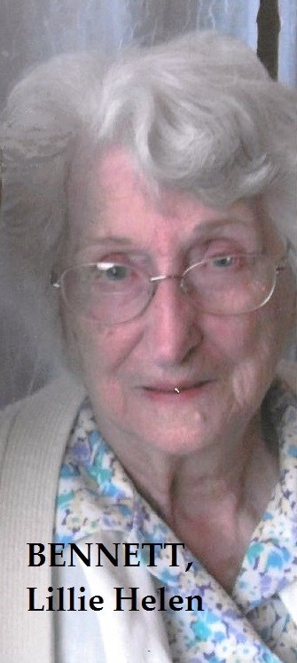 Obituary of Lillie Helen Bennett