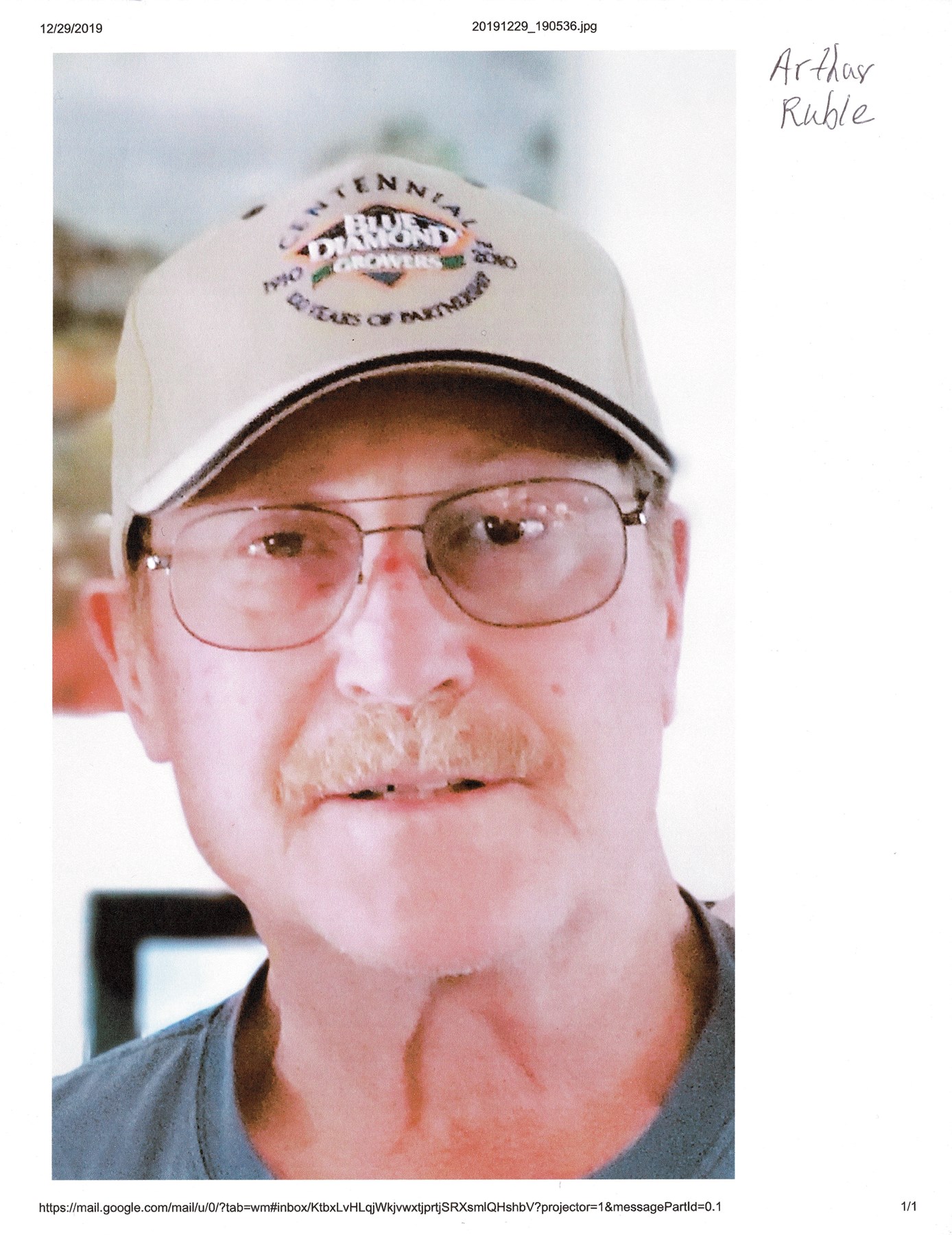 Obituary of Arthur Brian Ruble