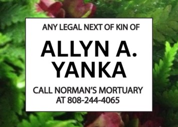 Obituary of Allyn A. Yanka