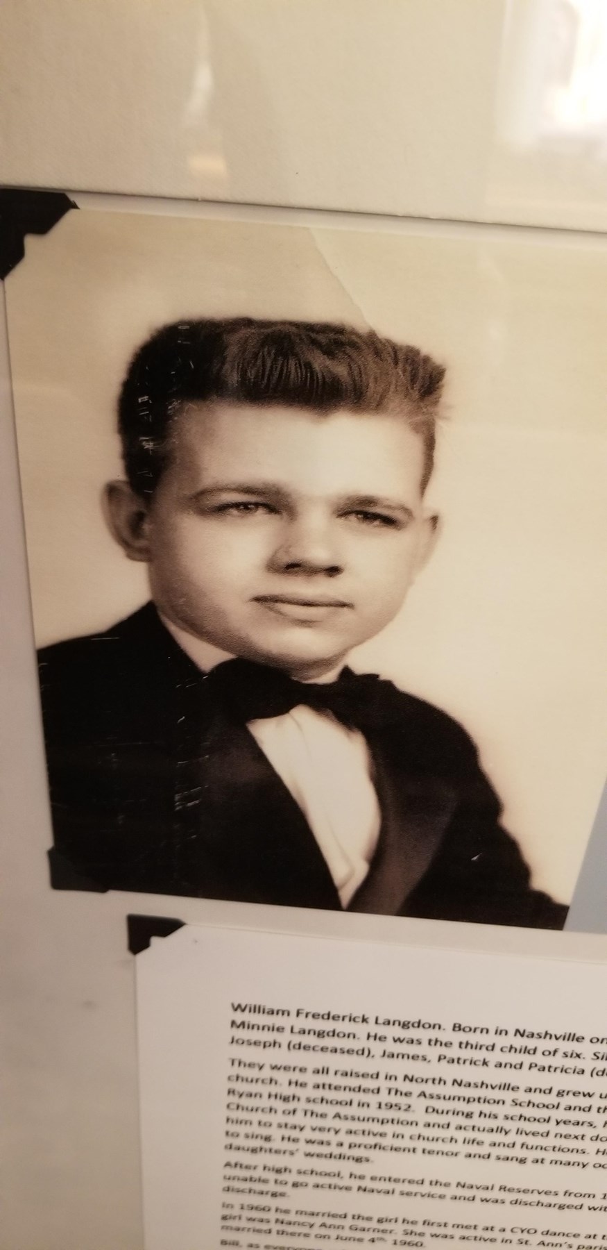 Obituario de William Frederick Langdon