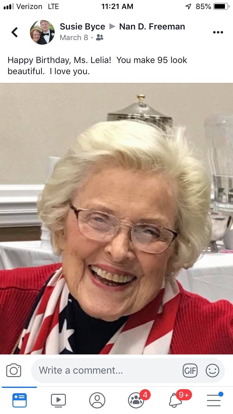 Obituary of Lelia C. Freeman