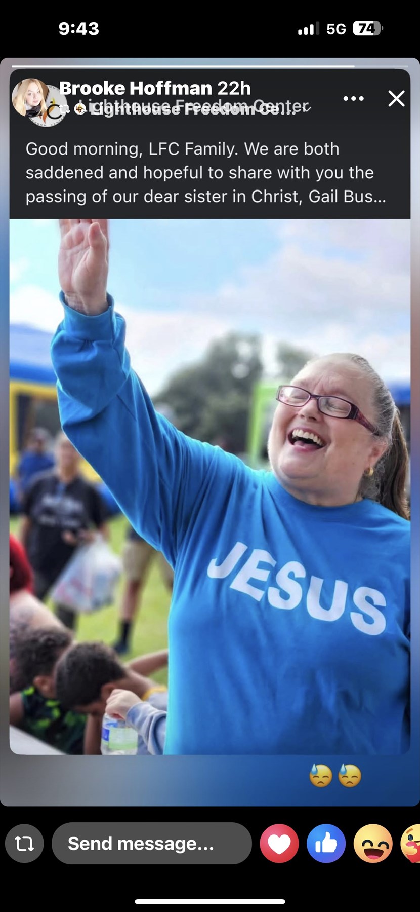 Obituario de Gail E Bush