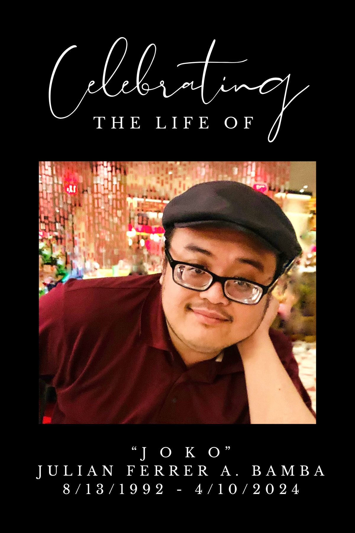 Obituary of Julian Ferrer A. Bamba