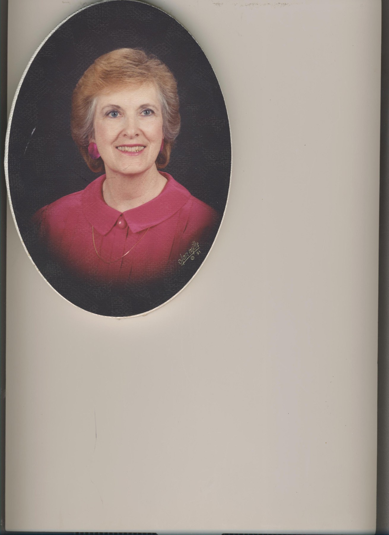 Obituary of Mary Virginia Bell Lowry