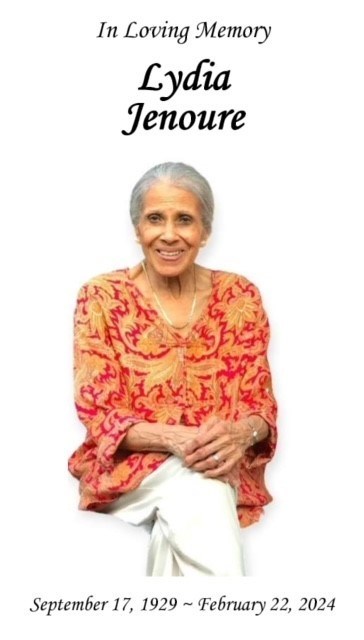 Obituary of Lydia Jenoure