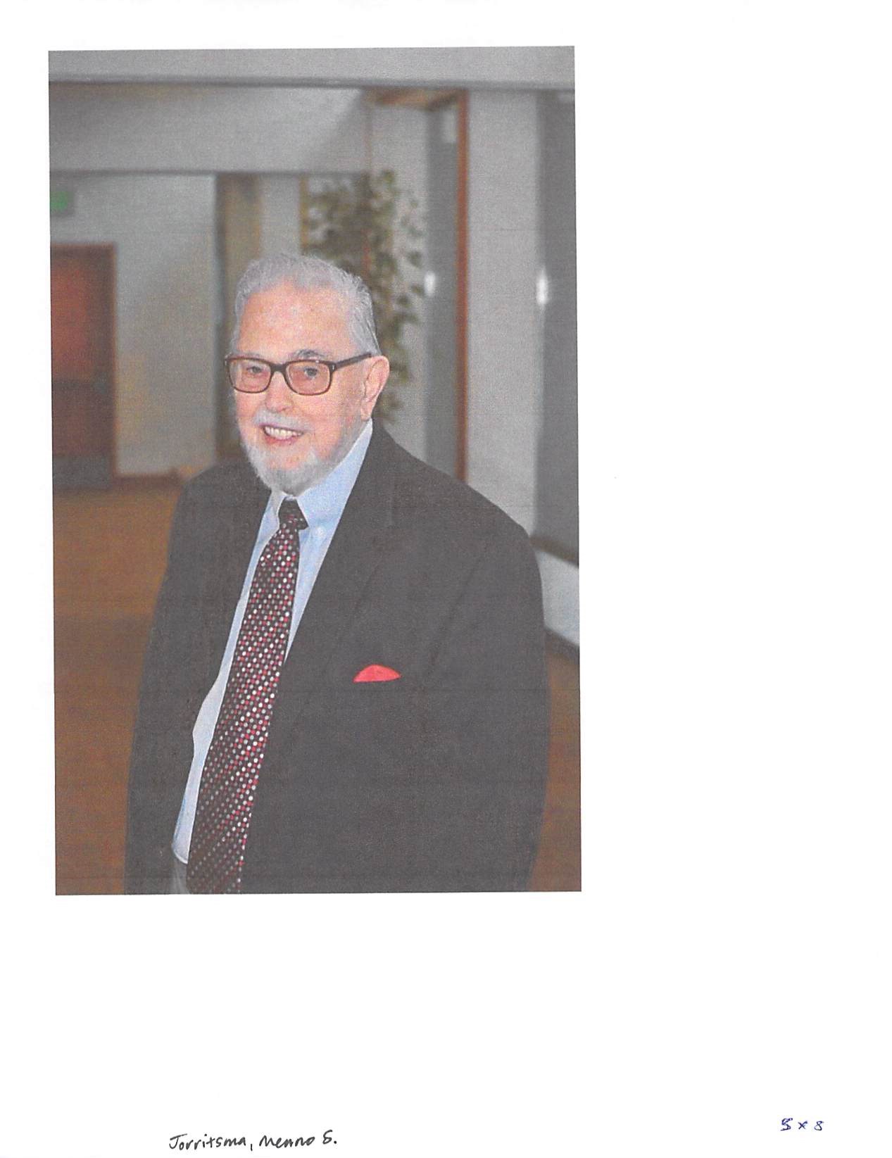 Obituary of Menno S. Jorritsma