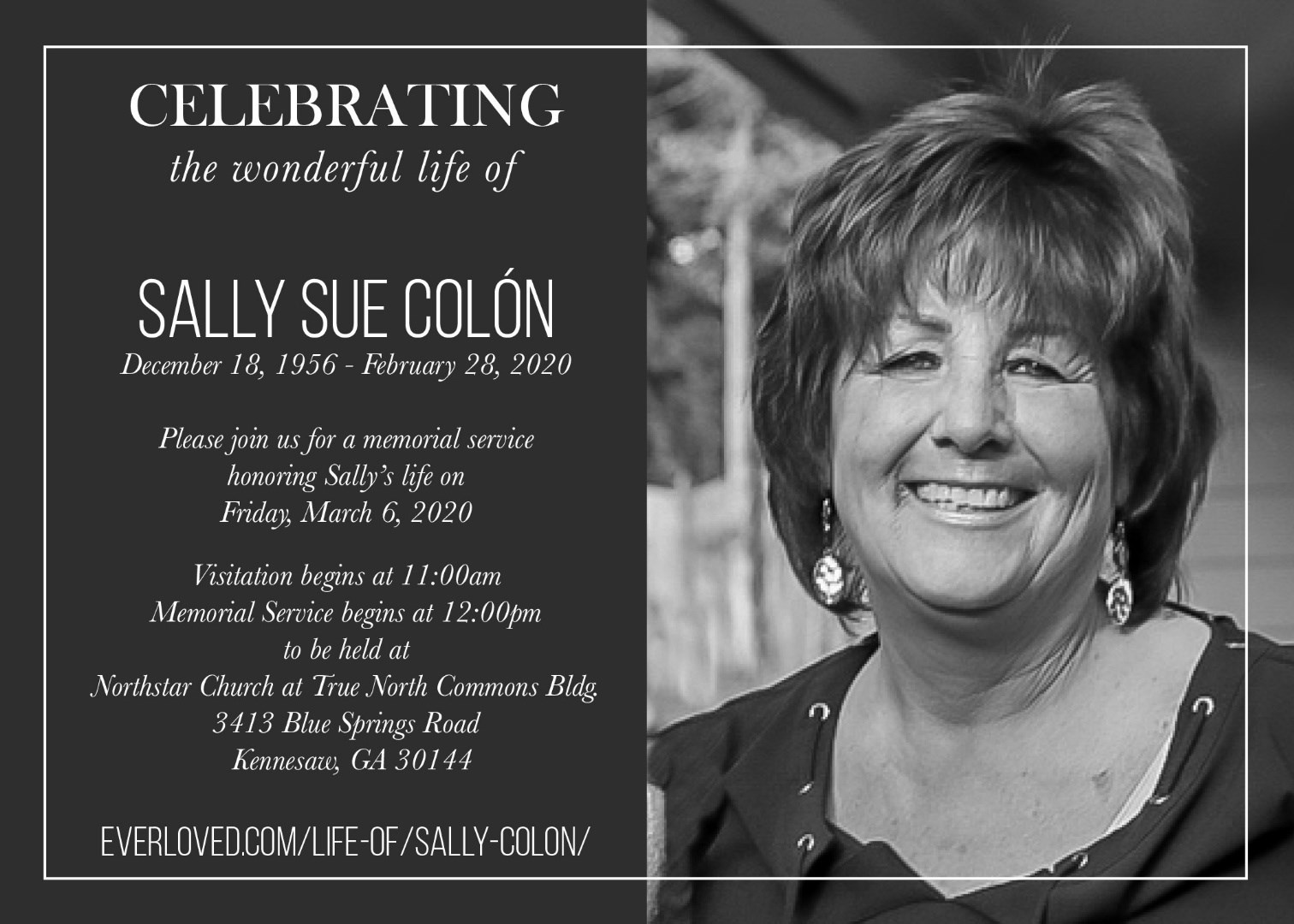 Obituary of Sally Sue Colon