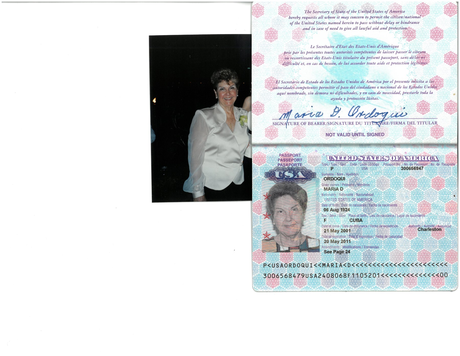 Obituary of Maria "Josefina" Ordoqui