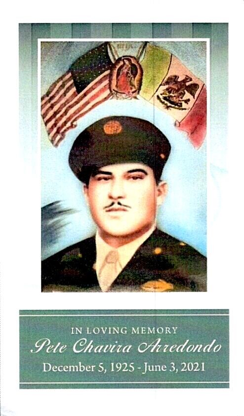 Obituary of Pete Chavira Arredondo