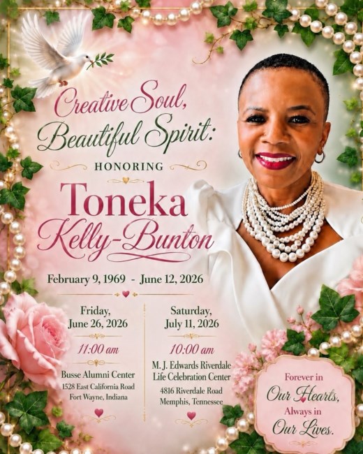 Obituary of Toneka Renee Kelly-Bunton