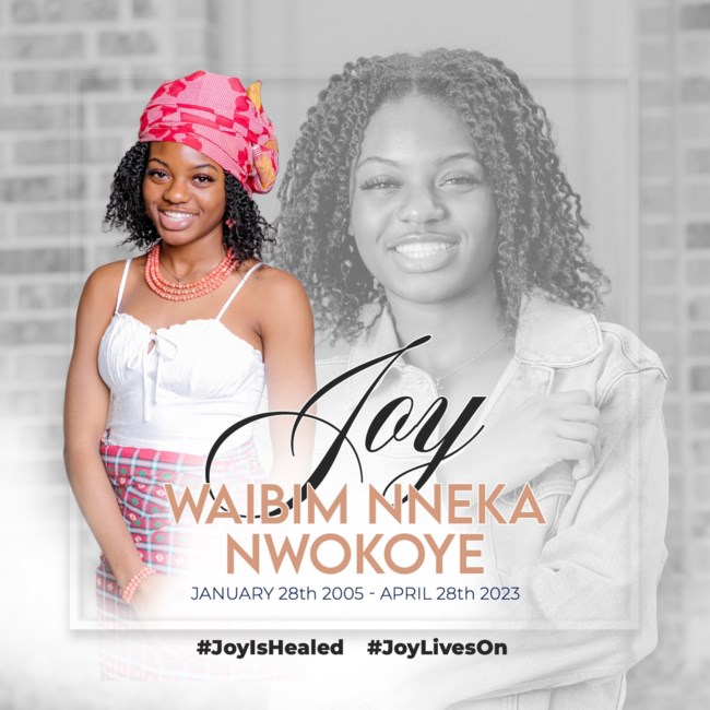 Obituary of Joy Waibim Nneka Nwokoye