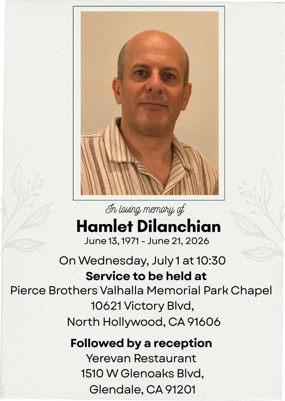 Obituary of Hamlet Dilanchian