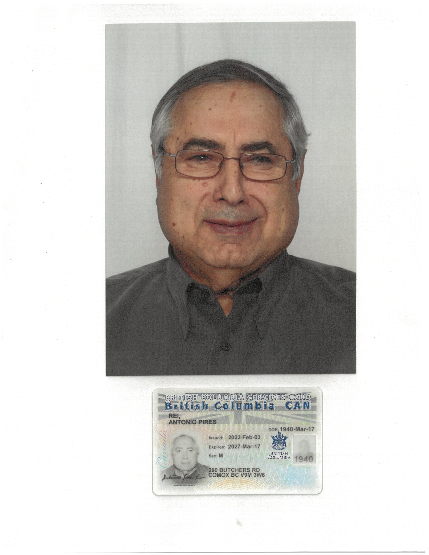 Obituario de Antonio "Tony" Pires Rei