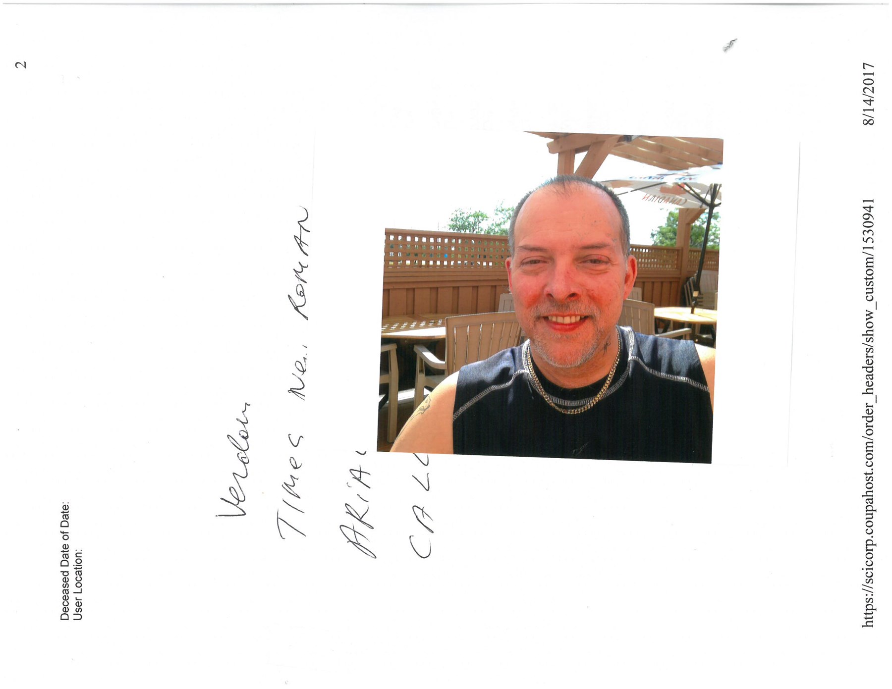 Obituary of Christopher James Webb