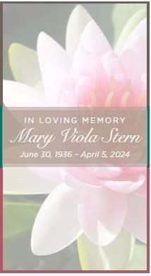 Avis de décès de Mary Viola Stern