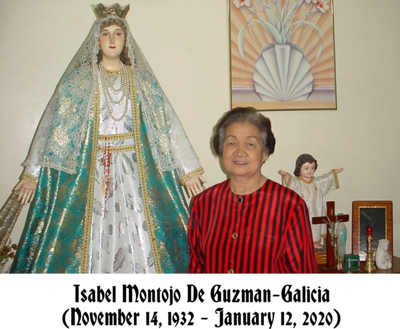 Obituary of Isabel "Belle" Montojo De Guzman-Galicia