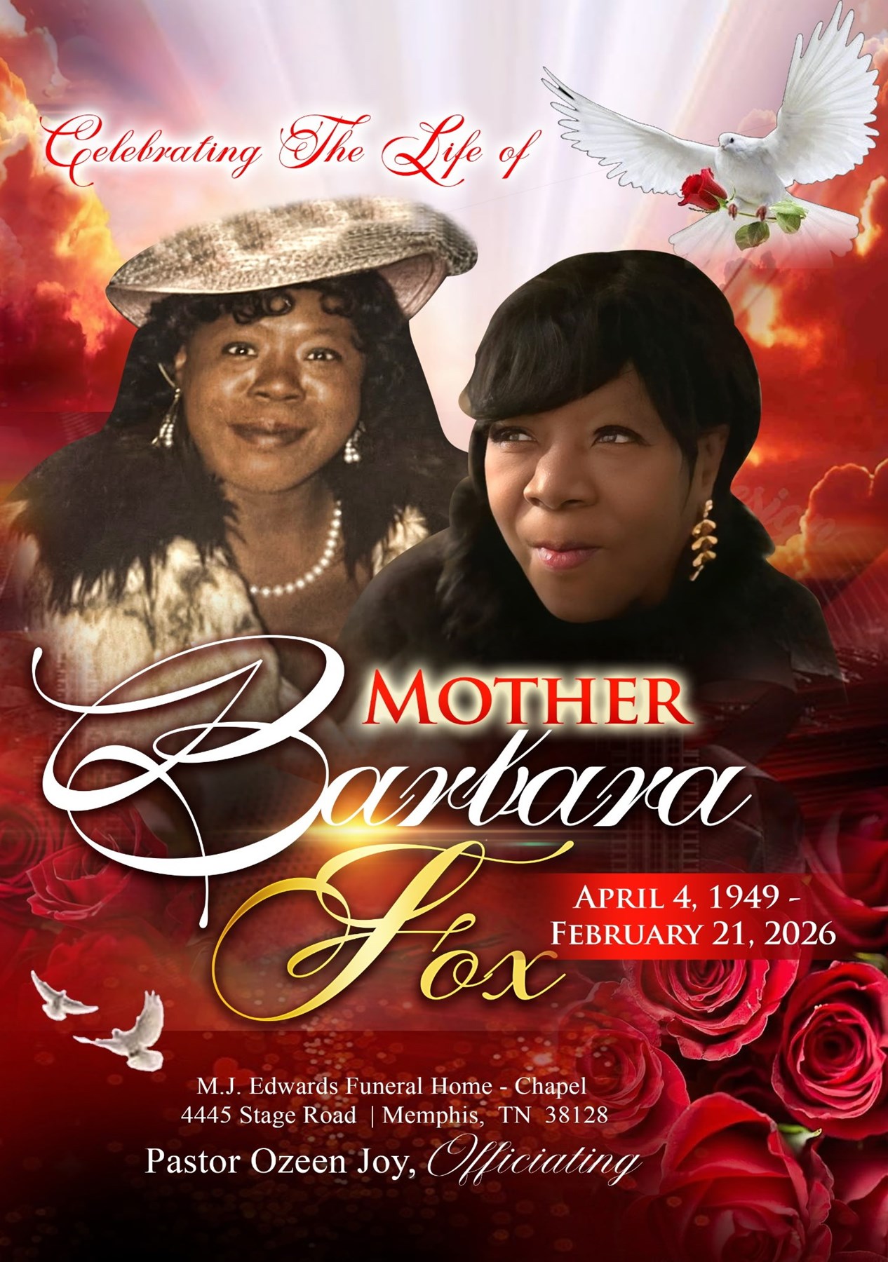 Obituary of Mother Barbara "Fox" Hall