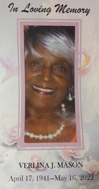Obituario de Verlina Jones Mason